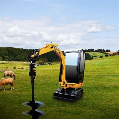 mini digger post hole borer|Mini Digger Buckets & Attachments .